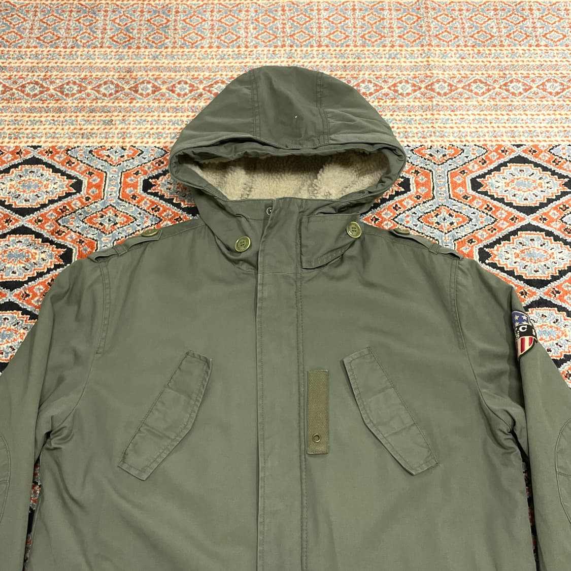 타미힐피거데님 카키 롱 야상점퍼 여성S 상품이미지2