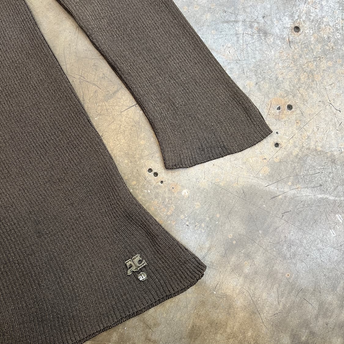 꾸레쥬 골지 브이넥 가디건 상품이미지2