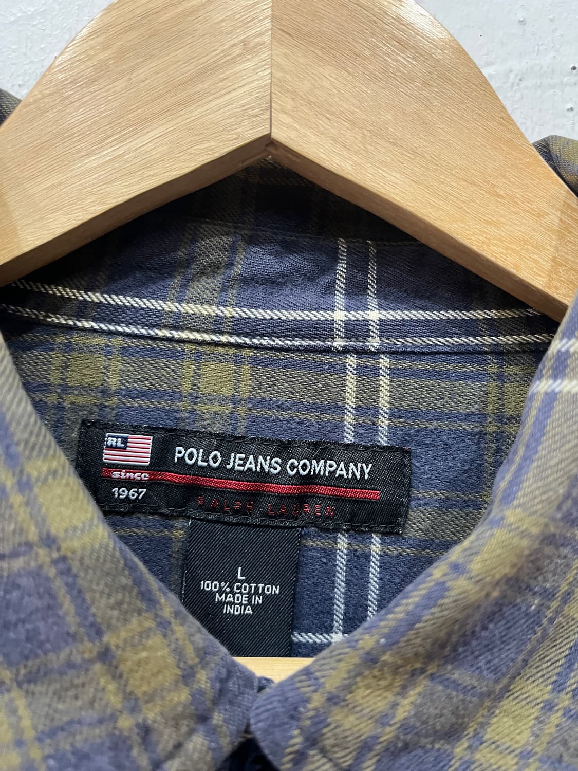 POLO JEANS 폴로진스 플란넬 체크셔츠  상품이미지3