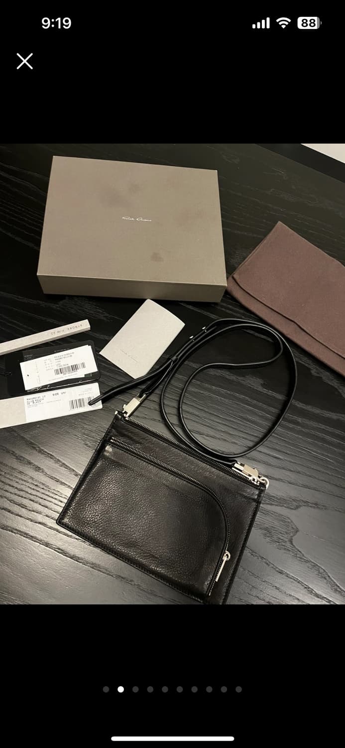 릭 오웬스 클럽 파우치 블랙 상품이미지1