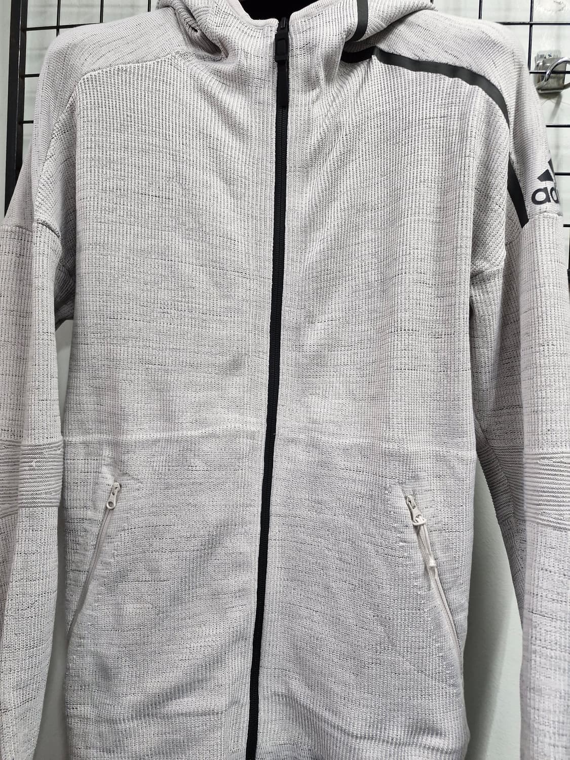 100L 아디다스 ZNE 니트 후드 집업. 상품이미지5