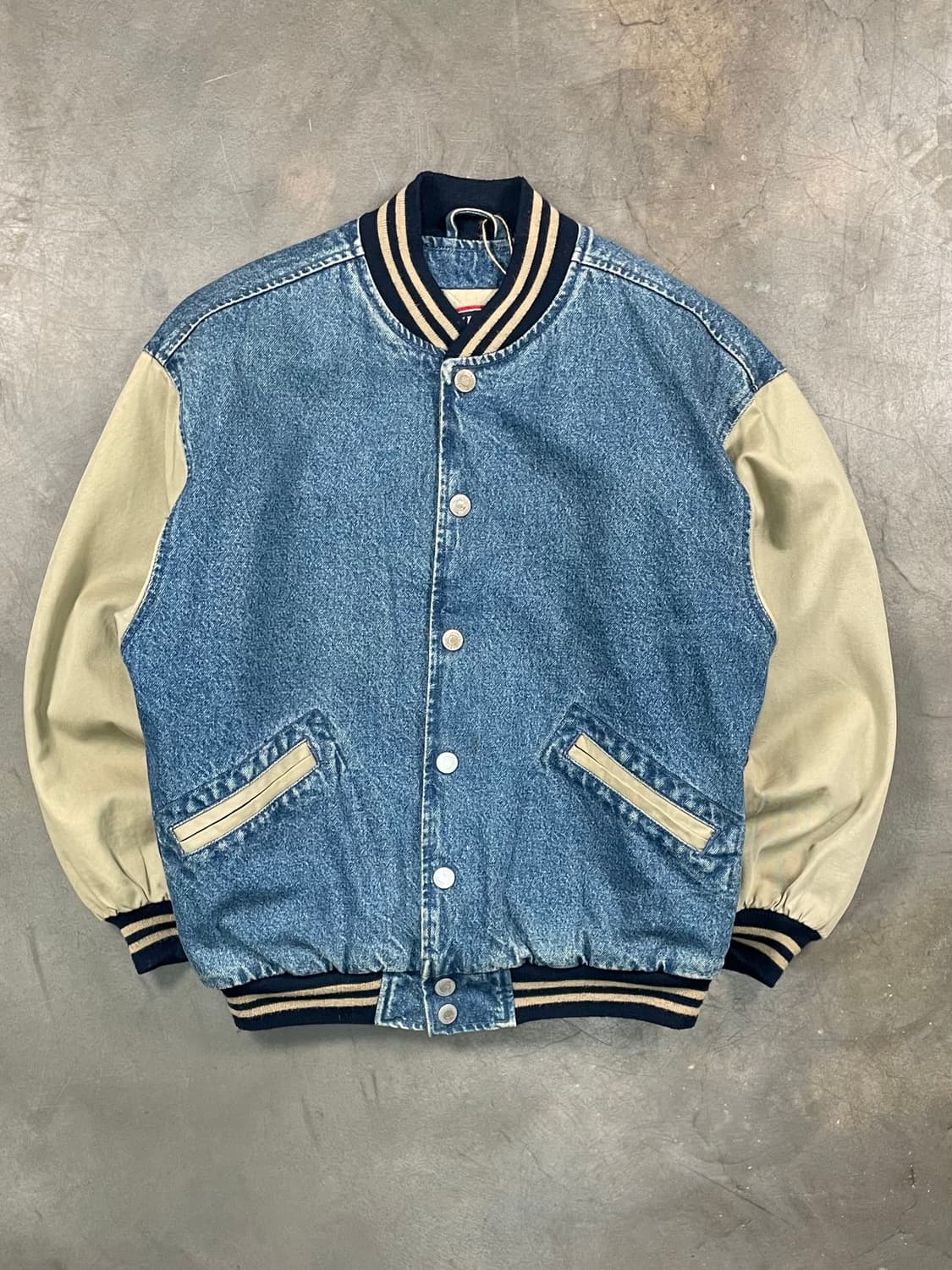 90-00s 갭 데님 바시티 자켓 상품이미지1