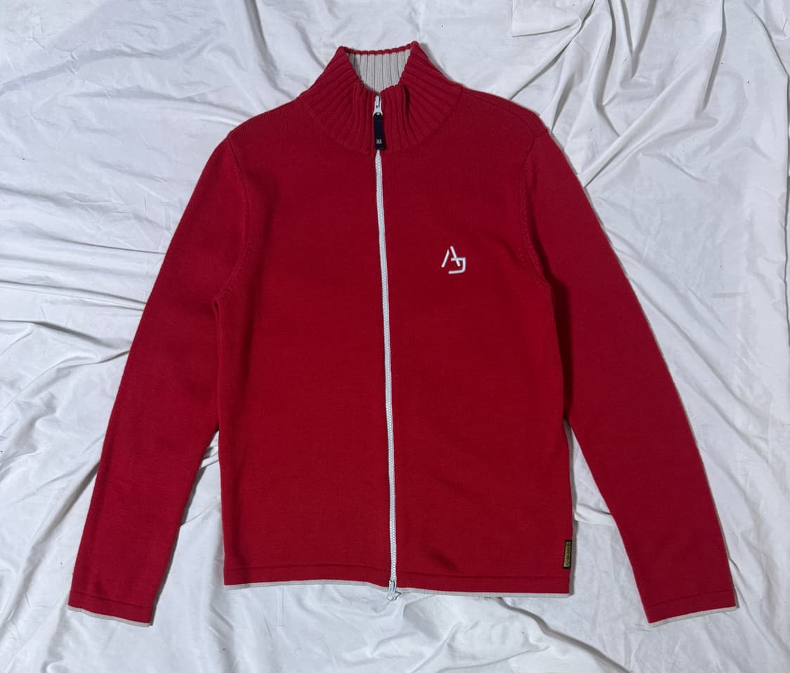 90s 알마니 진스 라나 버진울 니트집업 armani jeans 상품이미지1