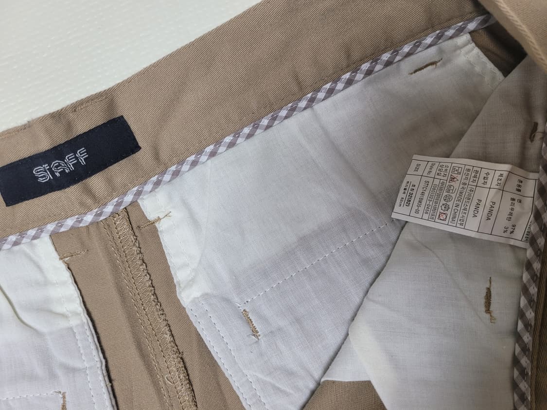 스텝 STAFF 남자 클래식 면바지 32 베이지 상품이미지6
