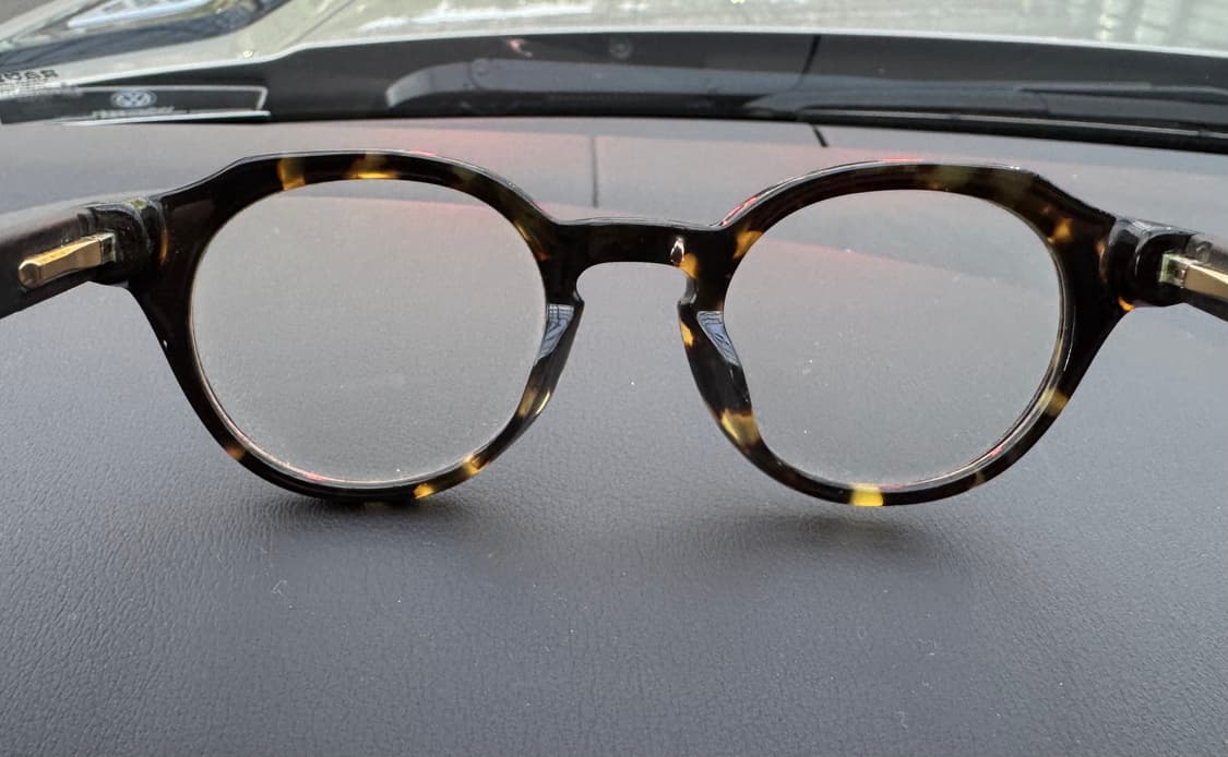 사가와후지이 테논 안경 (톨토이즈 컬러 + 우드) 상품이미지3