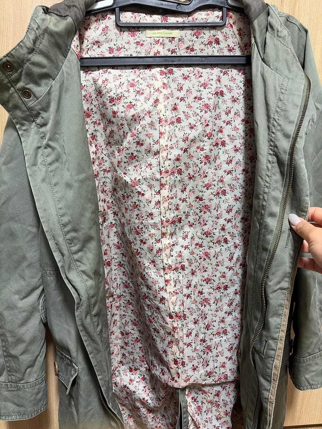 모리걸 후드 야상자켓 상품이미지4