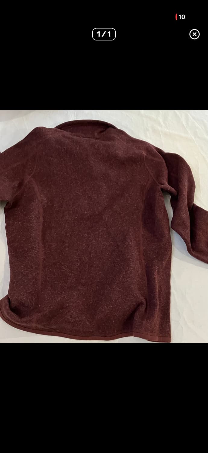 파타고니아 신칠라 하프집업 플리스 버건디 상품이미지6