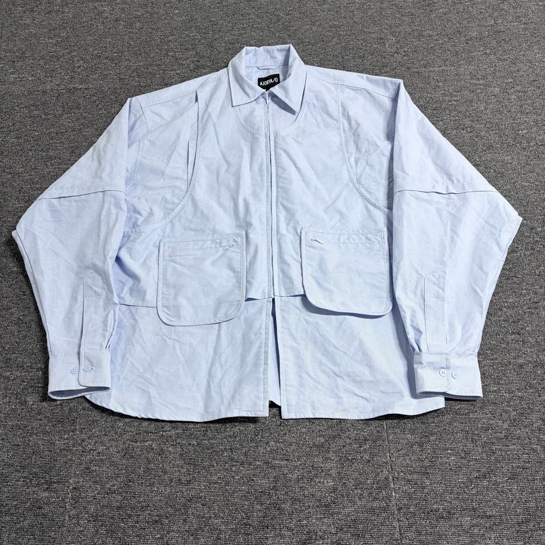 아조바이아조 레이어드 베스트 옥스포드 셔츠 상품이미지1