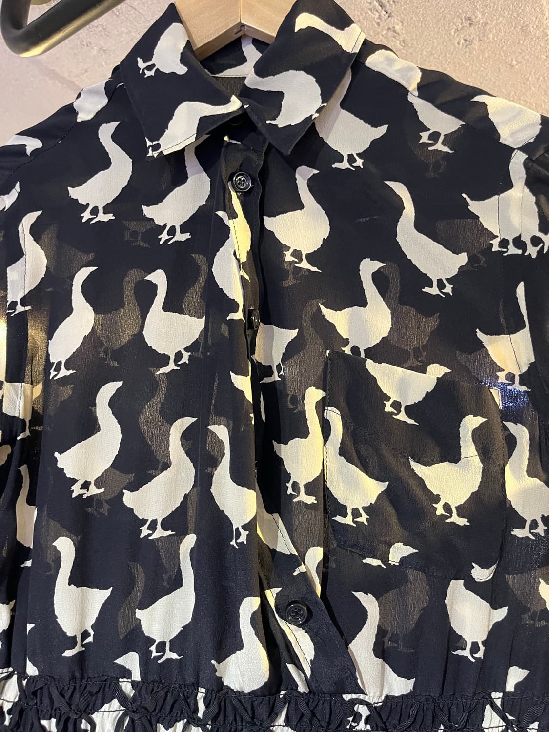 모스키노 칩앤시크 구스 프린트 실크 원피스 (이탈리아제) 상품이미지8