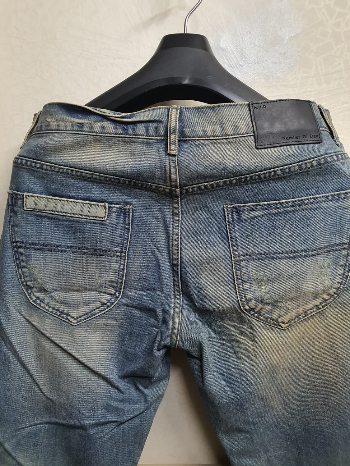 재패니즈 빈티지 워싱 무파 데님진 31 상품이미지6