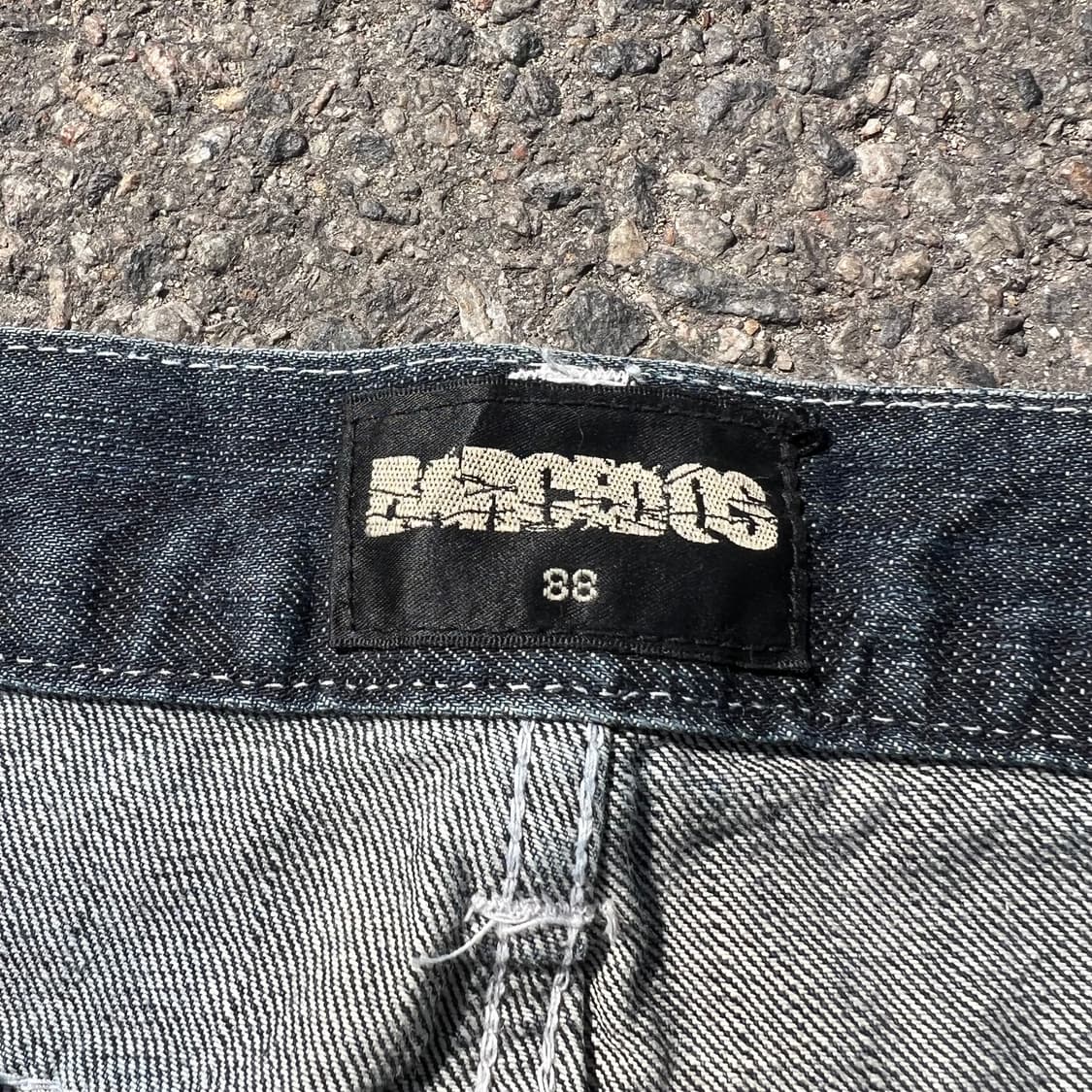 오리엔탈 스컬 페인팅 데님 팬츠 상품이미지7