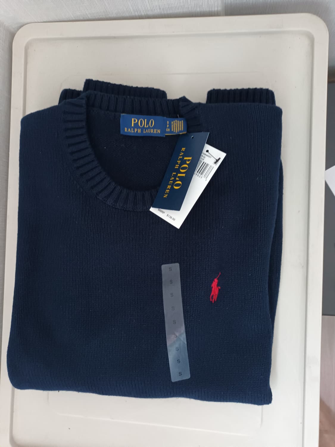 폴로 랄프로렌 네이비 코튼 스웨터 95 상품이미지2