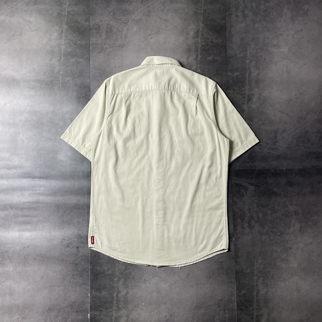 WRANGLER 랭글러 빈티지 아이보리 코튼 워크 반팔 셔츠 A00778 상품이미지6