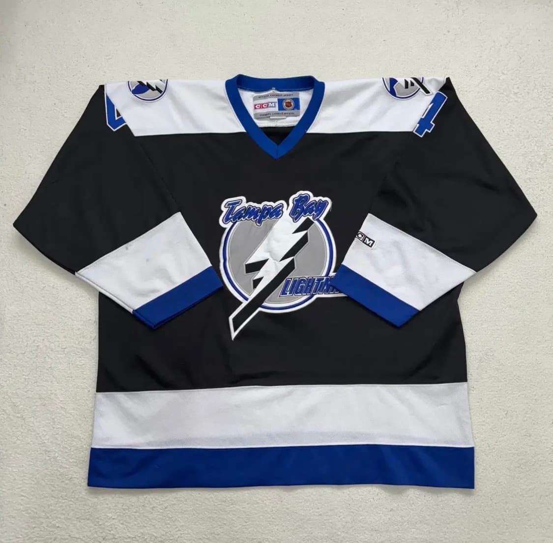 [2XL] CCM NHL 탬파베이 라이트닝 00s 하키 저지 상품이미지8