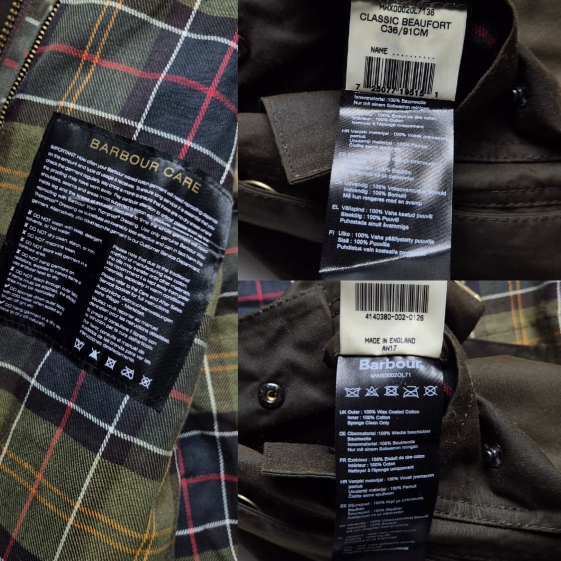 [36] 바버 뷰포트 왁스자켓 상품이미지8