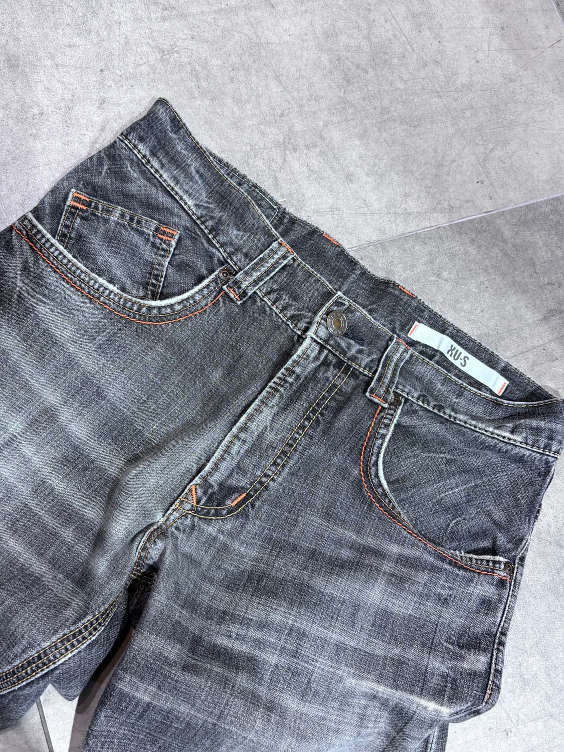 에드윈 XU-S 빈티지 워싱 지퍼 데님 팬츠 바지 상품이미지4