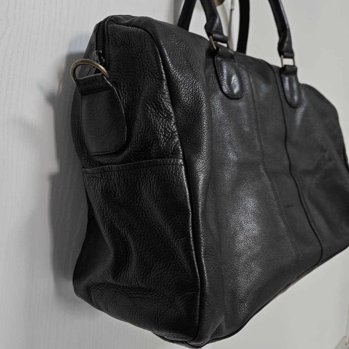 빈티지 비건레더 3way 보스턴백 상품이미지3