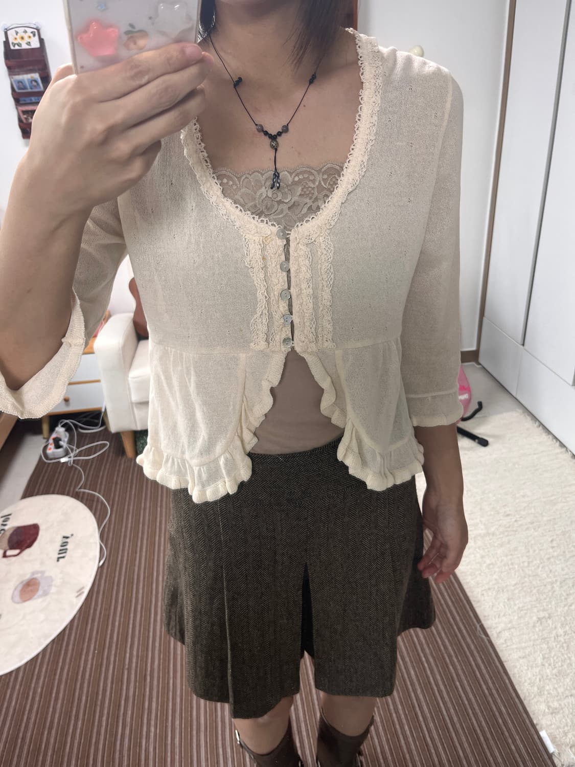 빈티지 가디건 볼레로 상품이미지1