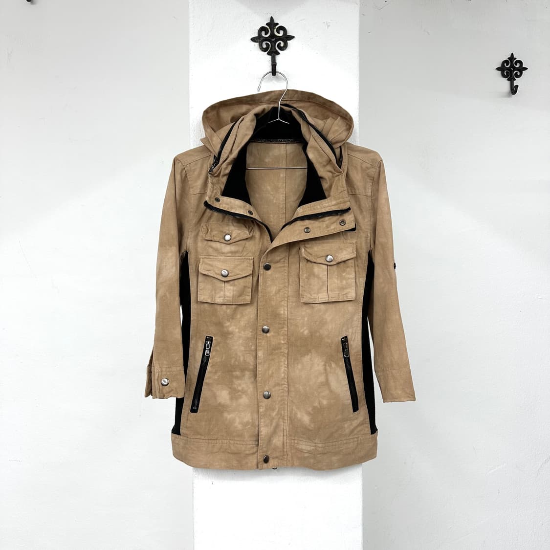 Semantic design beige washed hood jacket 상품이미지4