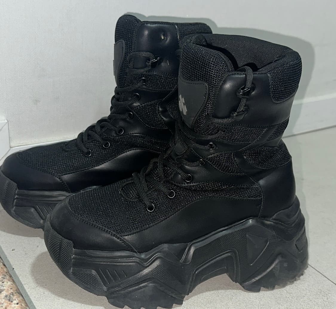 PLATFORM BOOTS SNEAKERS BLACK 상품이미지2