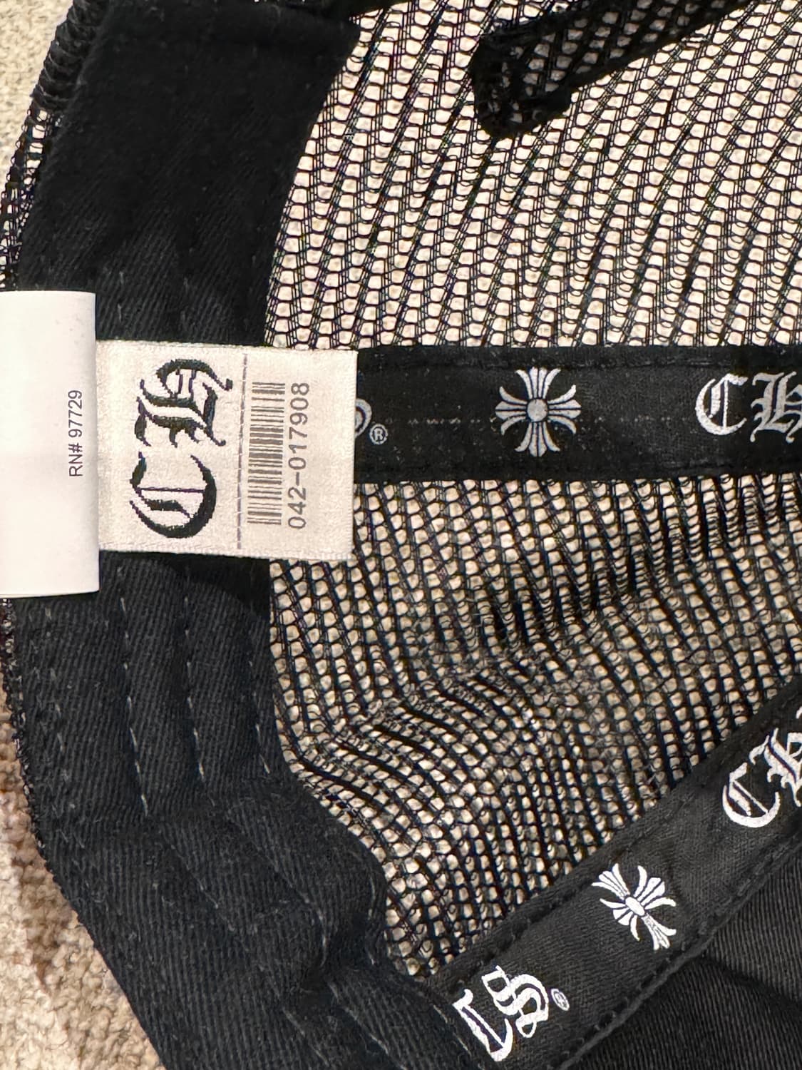 크롬하츠 세메터리 레더 패치 트러커 햇 상품이미지8