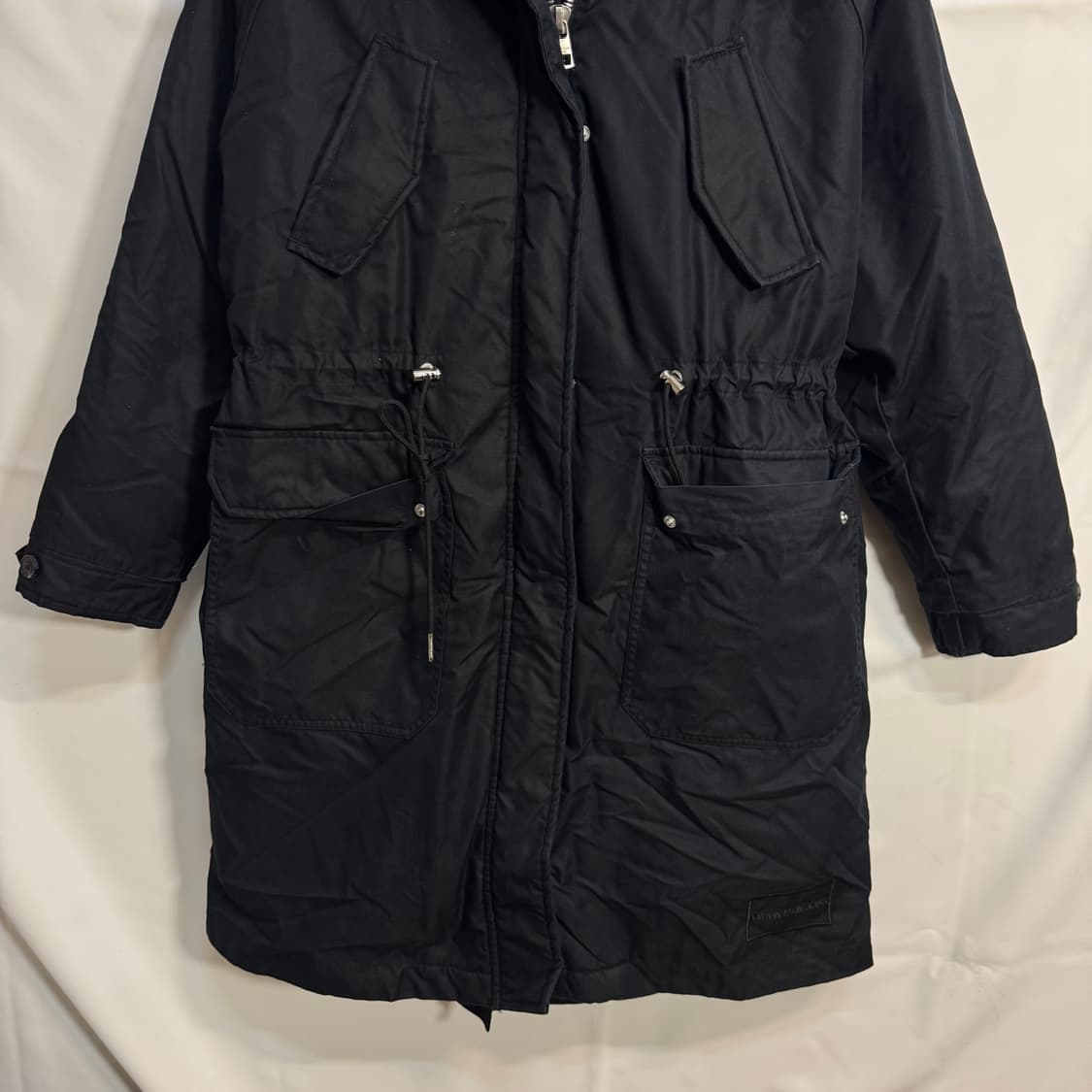 캘빈클라인 누빔안감 모피 롱패딩 점퍼 상품이미지3