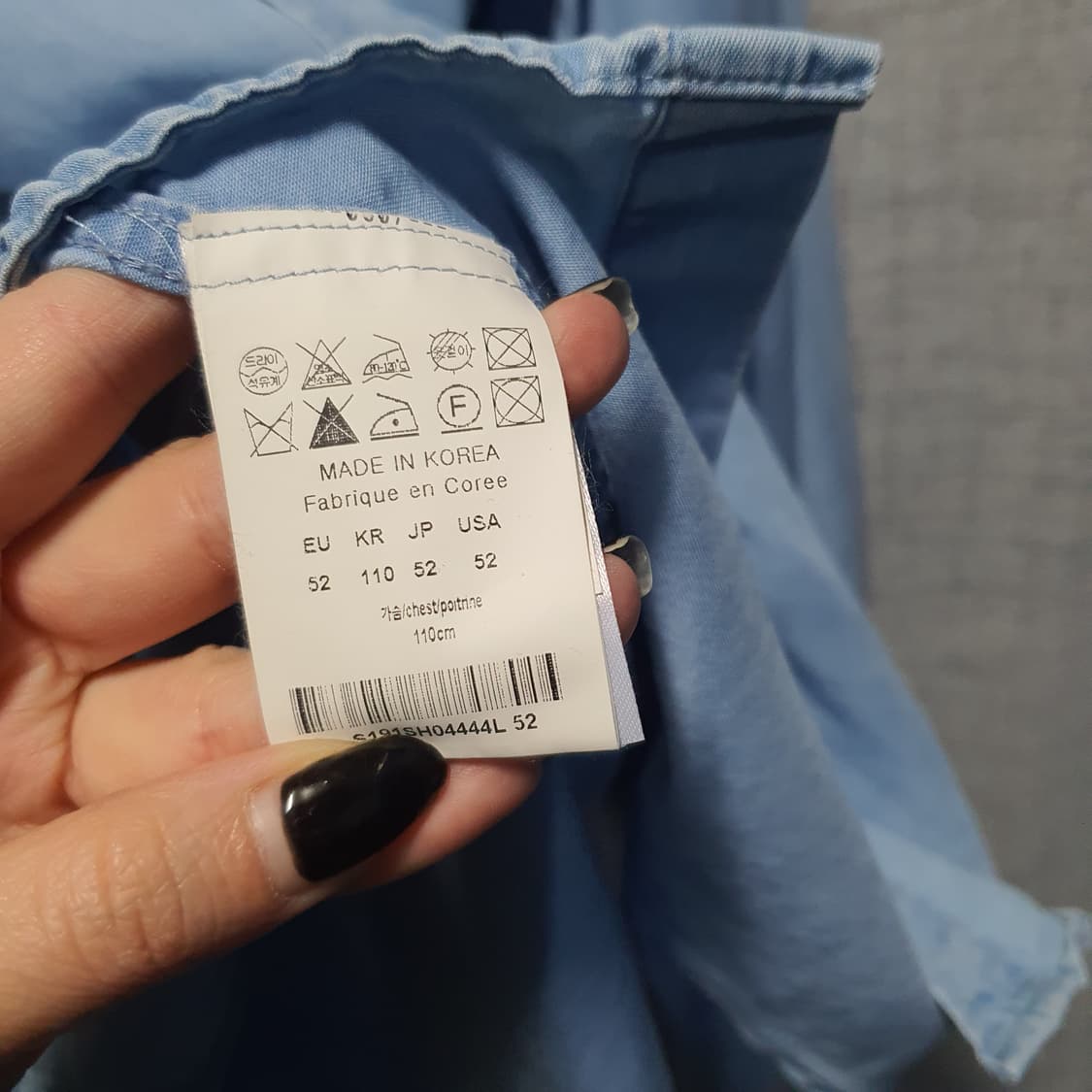 솔리드옴므 남성 레이온 데님 포켓 카라 셔츠  상품이미지5