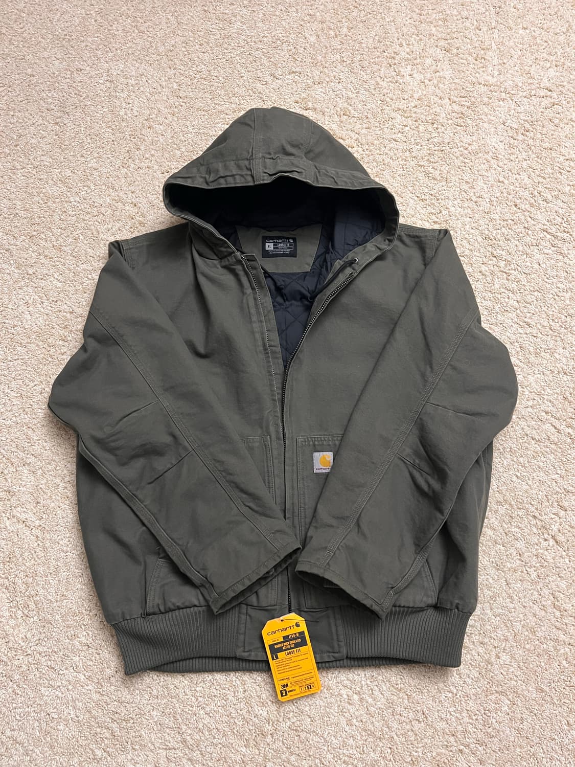 [미국정품/새상품] 칼하트 J130 워시드 덕 액티브 자켓 모스그린(Mo 상품이미지1