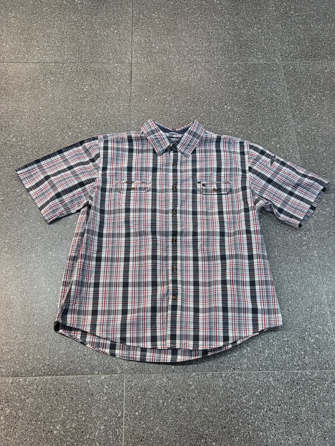 Carhartt 칼하트 그린체크 반팔셔츠 상품이미지5