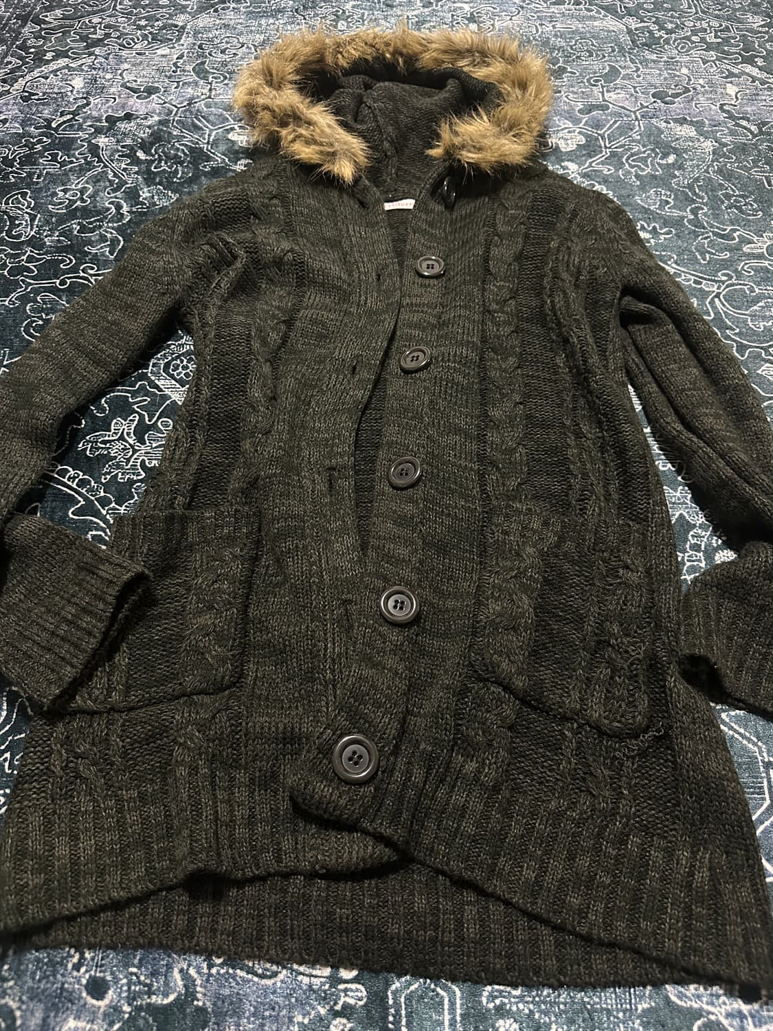 Vkei fur grundge cardigan 상품이미지1