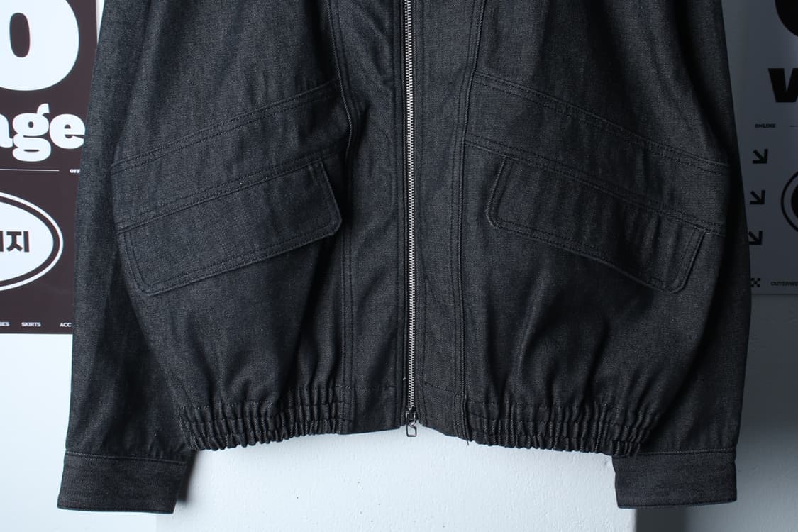 (M-2XL) 코드그라피 집업 바람막이 점퍼자켓 봄버 데님-H32673 상품이미지4