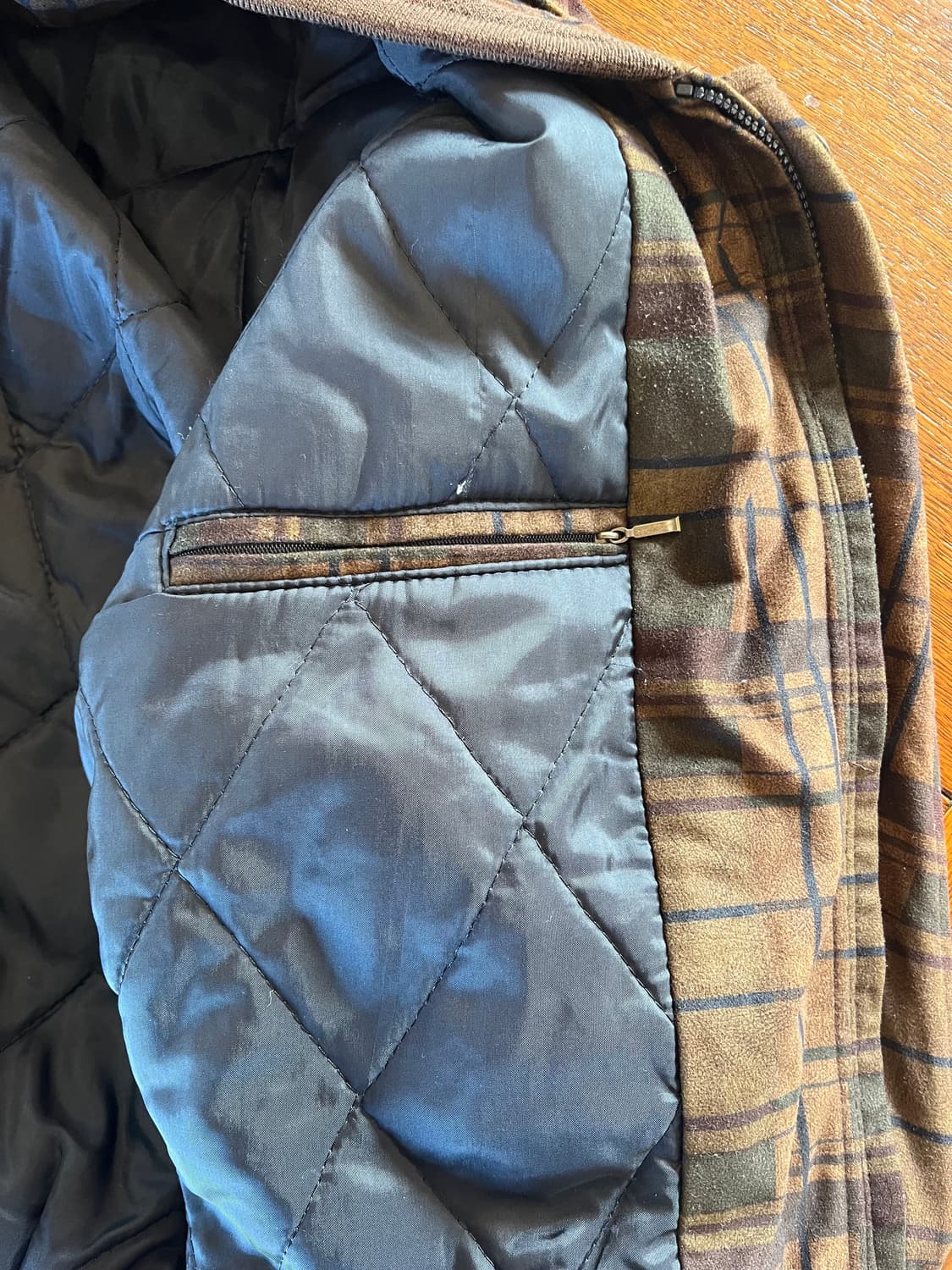 빈티지 체크 자켓 상품이미지5