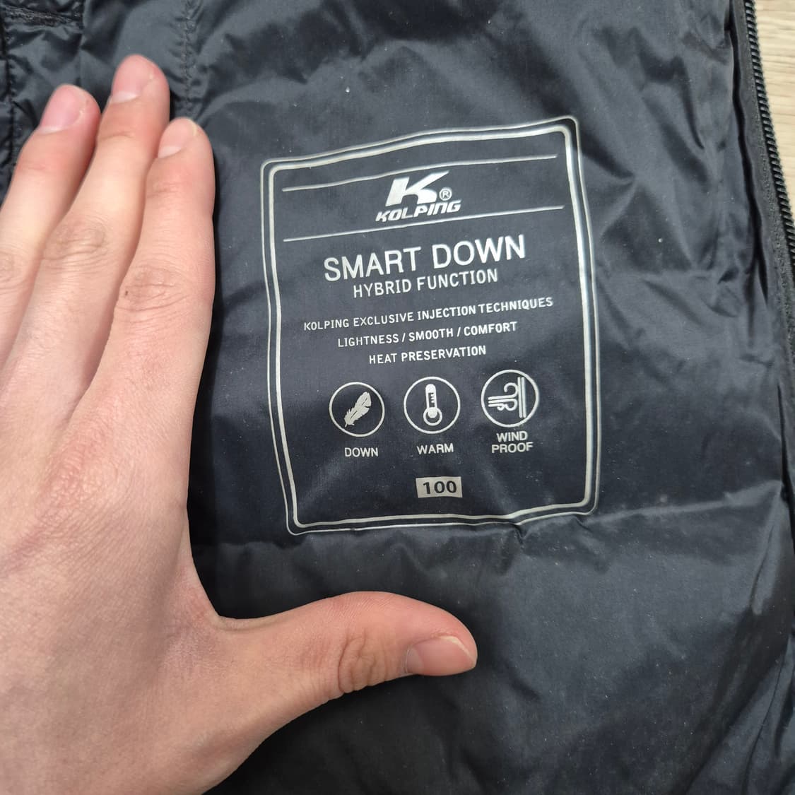 콜핑 스마트 덕다운 경량패딩 점퍼 XL(105) 상품이미지5