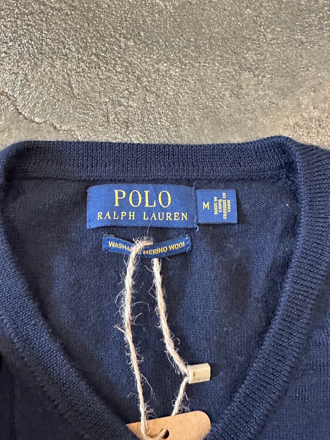 폴로 랄프로렌 메리노 울 니트 네이비 M 상품이미지4