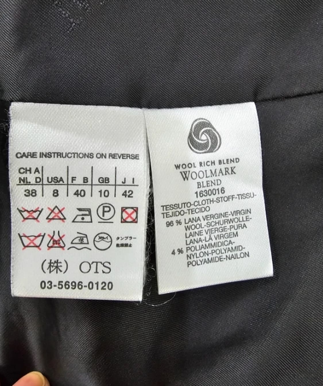 정품 막스마라 블랙 모직 더블 코트 ~66 상품이미지8