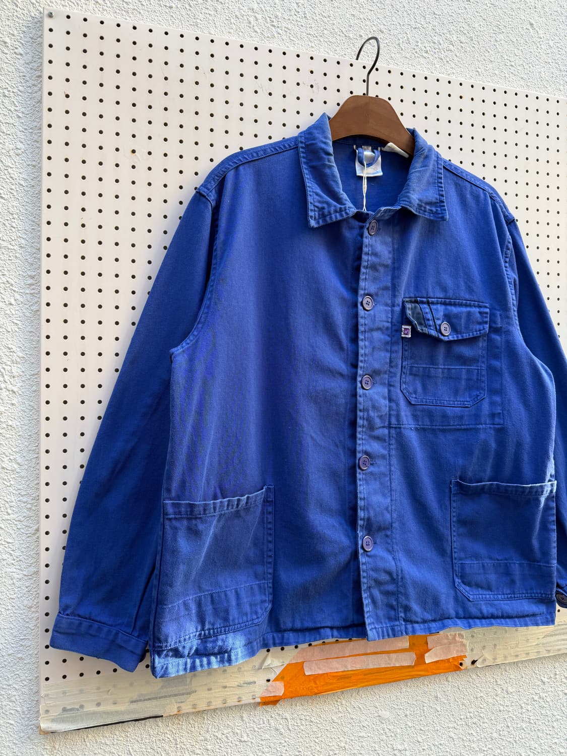 OLD EURO VINTAGE WASHED BLUE 프렌치워크자켓 상품이미지4