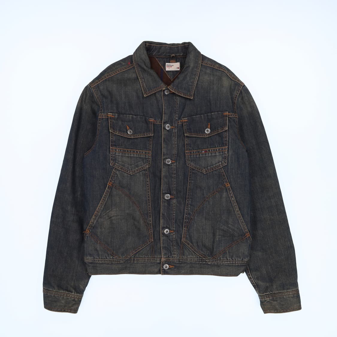 [L] 타미힐피거 남성 데님 패딩 점퍼 자켓 N6985 상품이미지1
