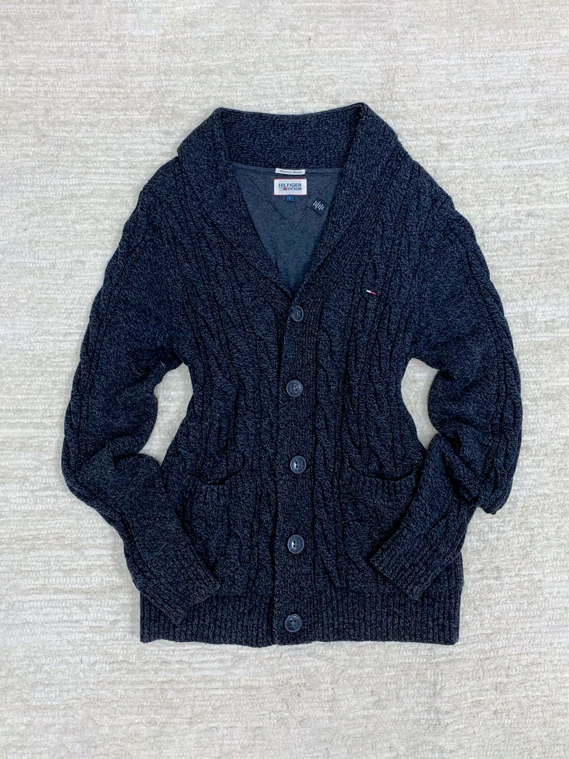Tommy Hilfiger Charcoal Cardigan 상품이미지1