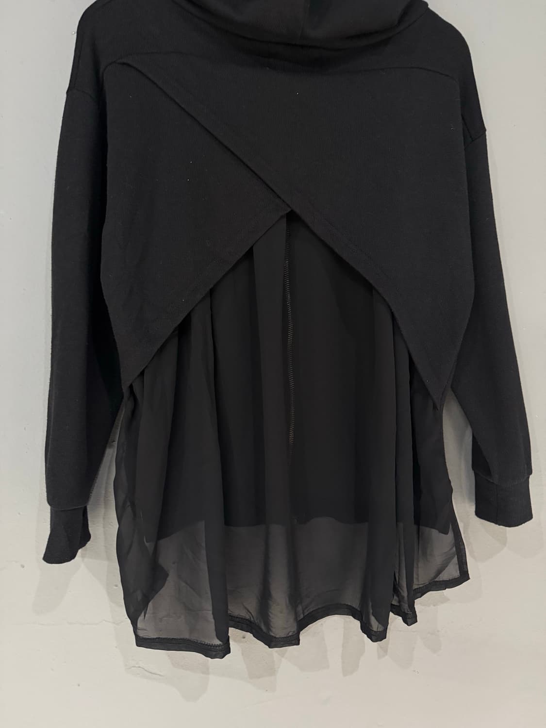 back see-through detail hood zip-up 상품이미지10
