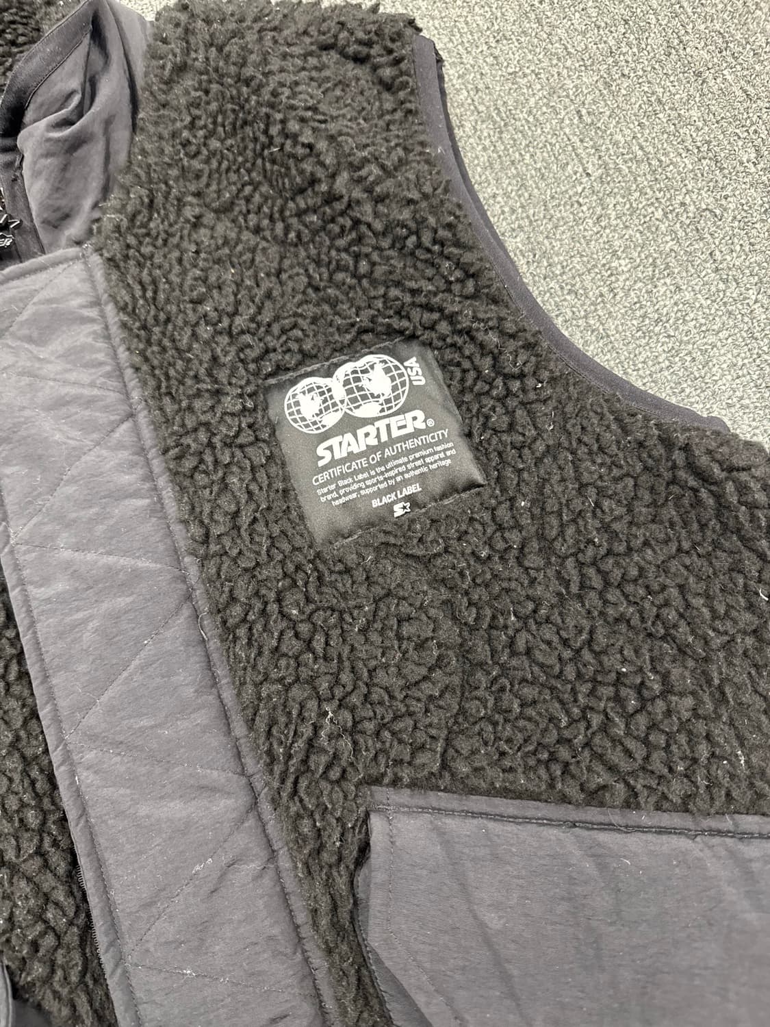 L)스타터 빈티지 셰르파 조끼 패딩 상품이미지3