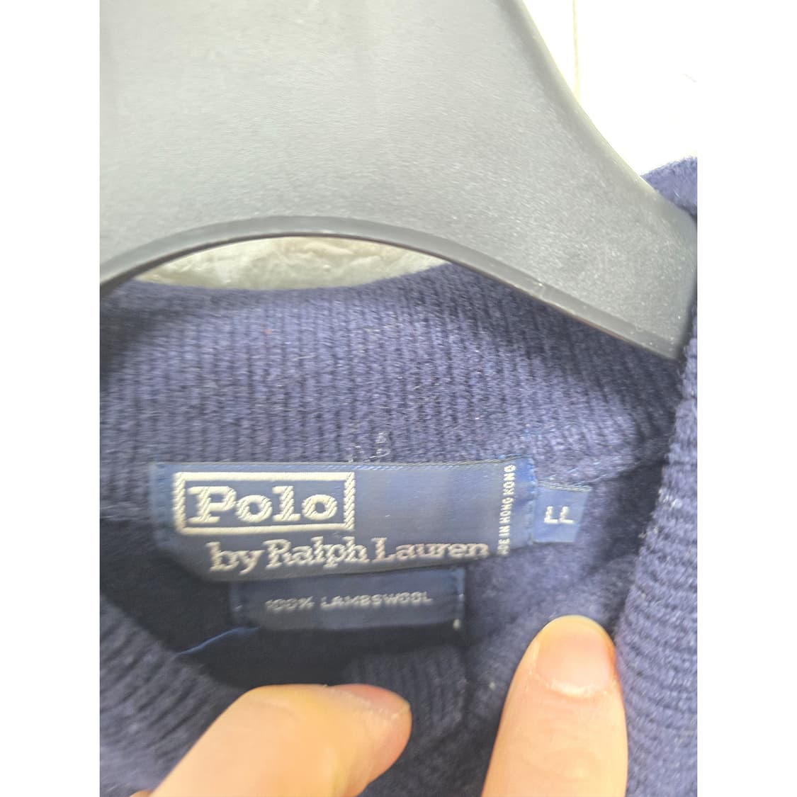 택포_ 폴로 랄프로렌 램스울 카라 니트 L 상품이미지2