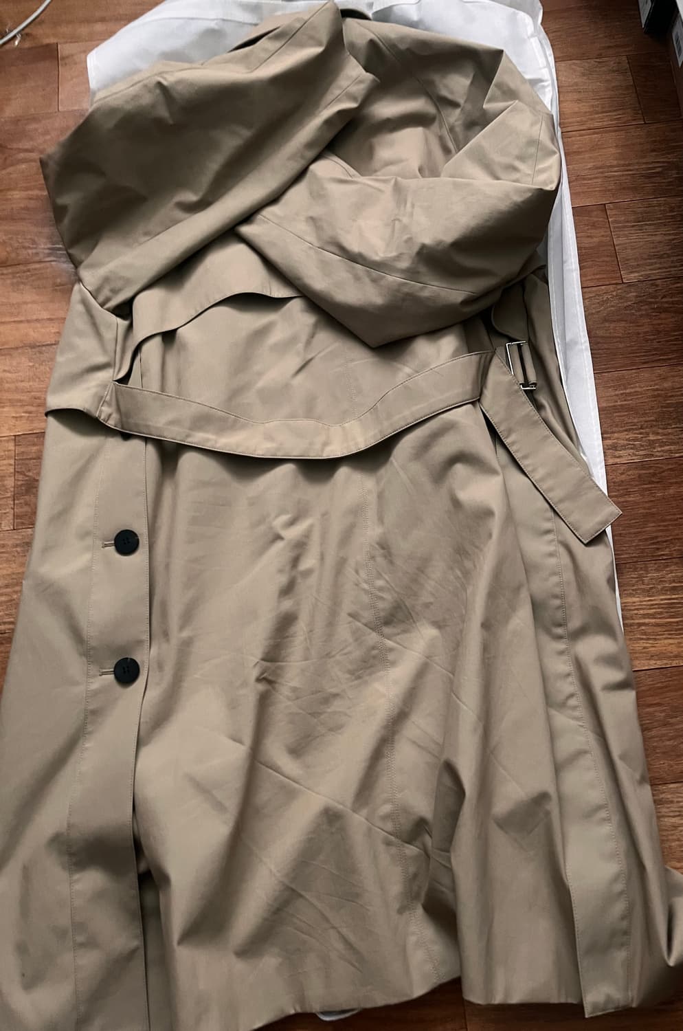 솔리드옴므 베이지 트렌치코트46 상품이미지2