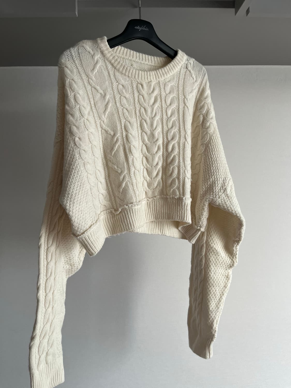 리던 캐시미어 캐이블니트 re/done cable knit 상품이미지2