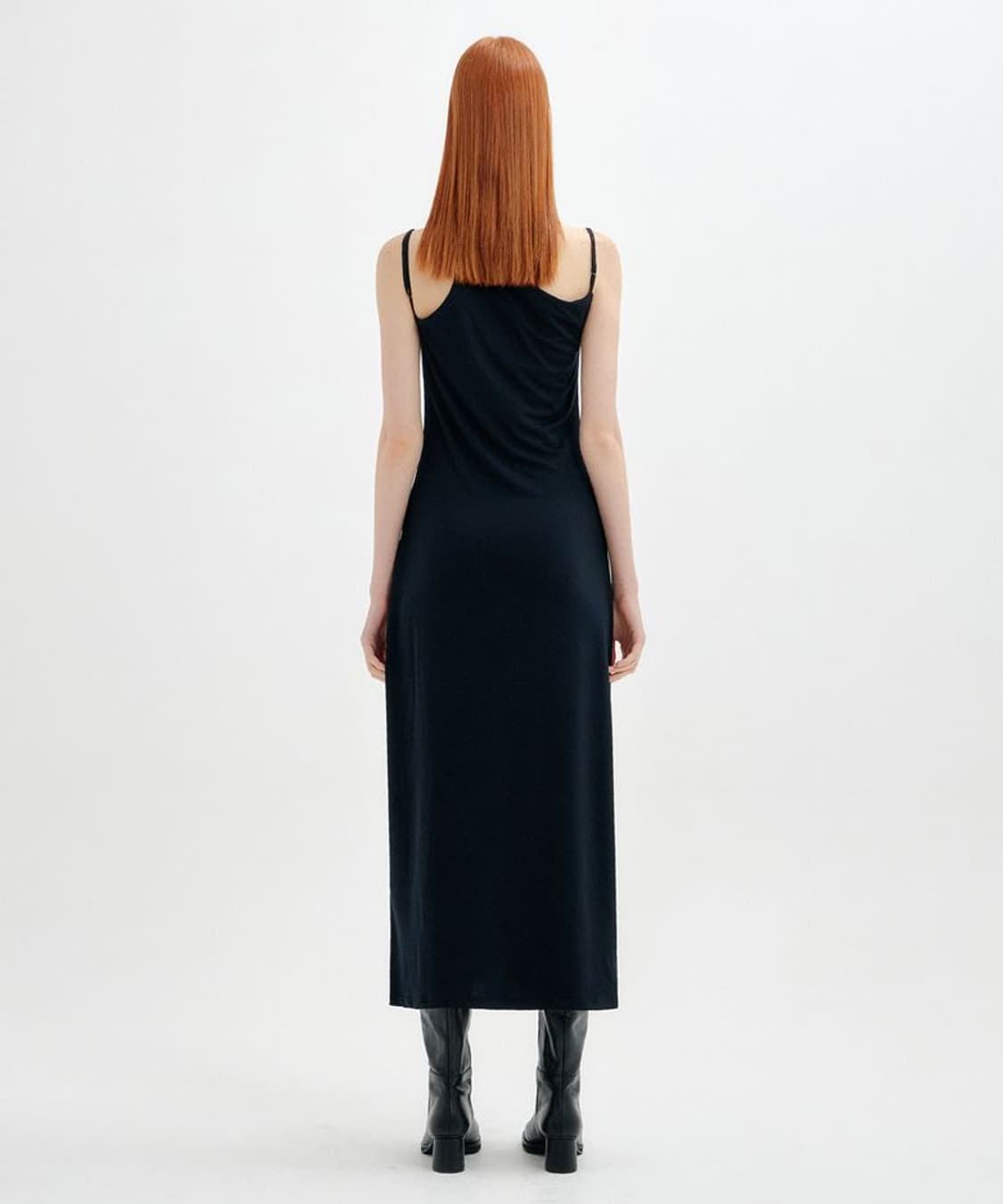 YUSE 유즈 쓰리 스트랩 사이드집 롱드레스 상품이미지3