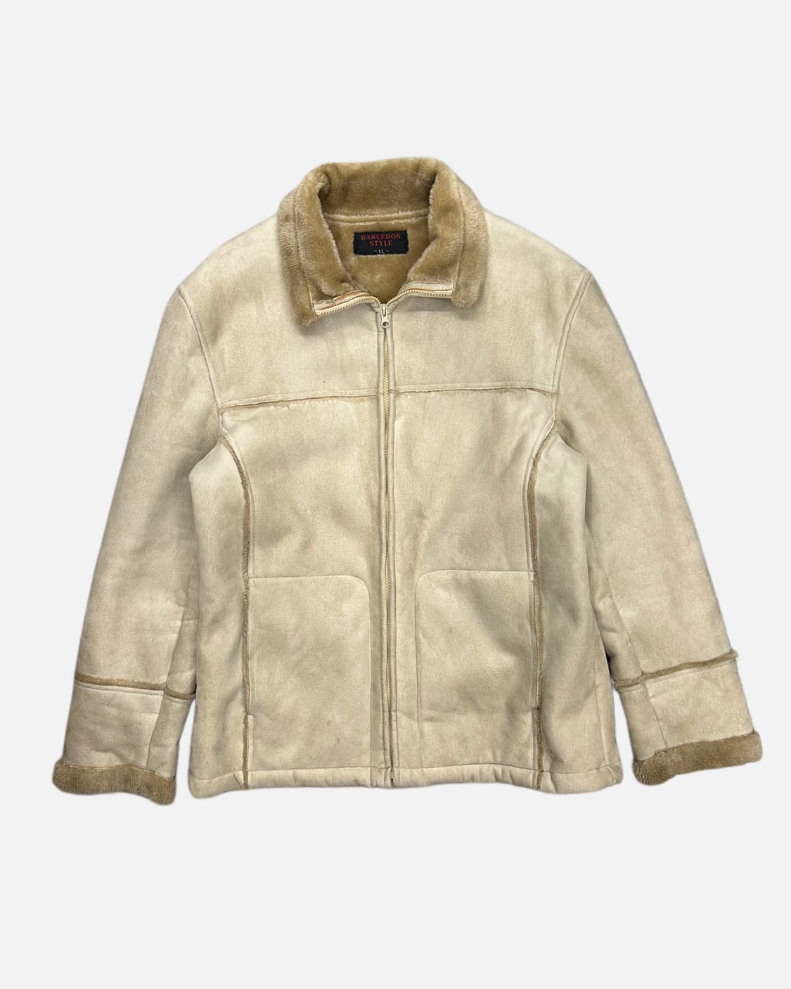 BARCEDOS beige fur shearling jacket 상품이미지1