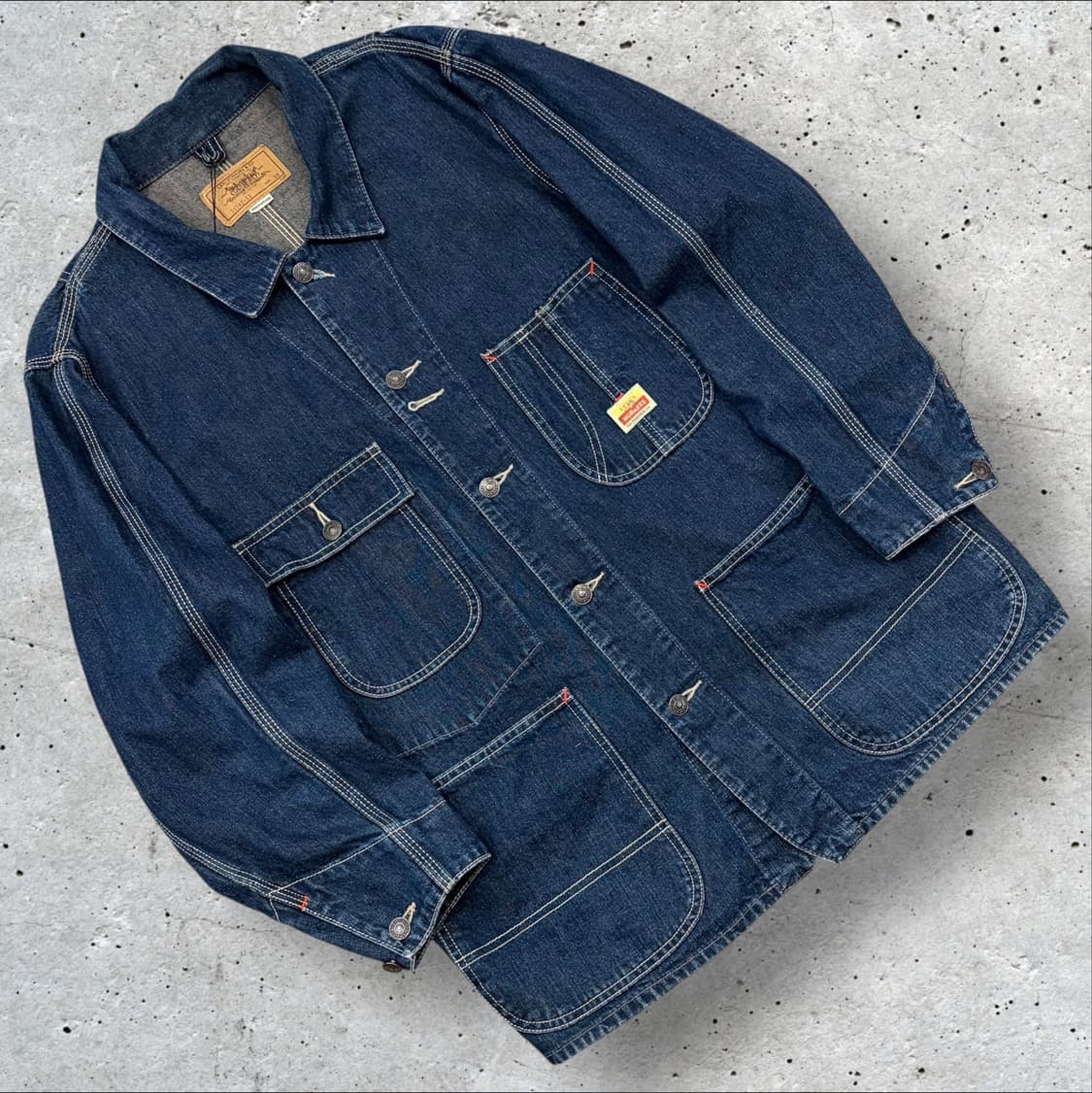 [38] 90s 리바이스 일본판 워크웨어 데님 커버올 자켓 C979 상품이미지1