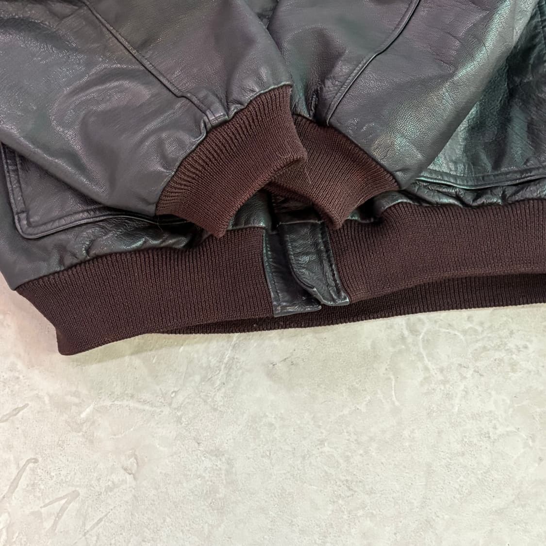 [L] USA LL BEAN 엘엘빈 A2 고트스킨 레더 자켓 상품이미지2