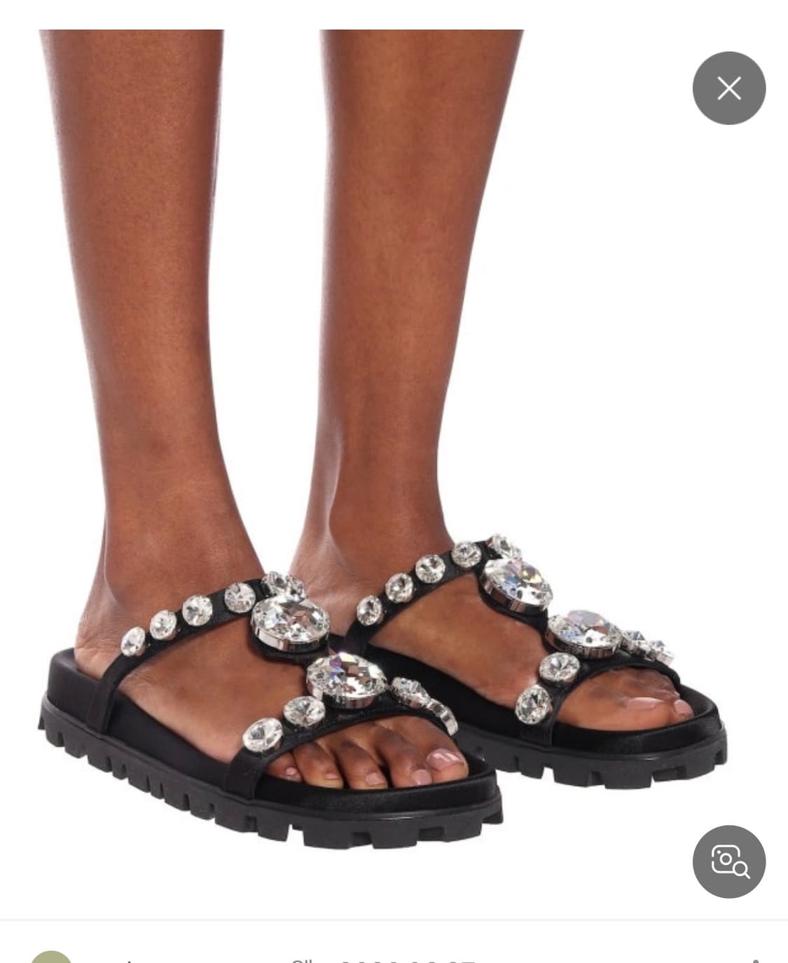 미우미우 크리스탈 슬리퍼 37사이즈 상품이미지8