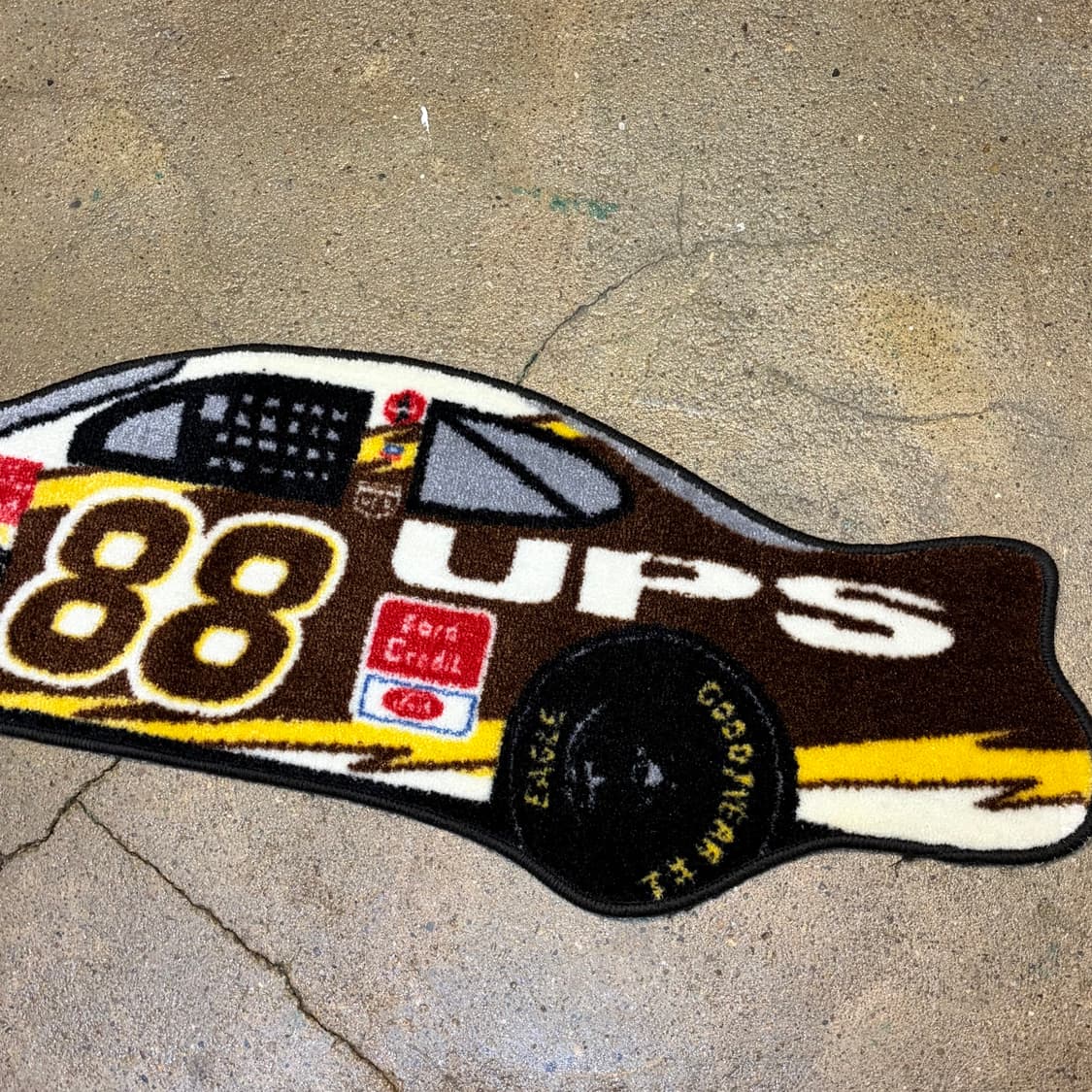 90s Made in USA 나스카 레이싱 카페트 러그 매트 카펫 상품이미지4