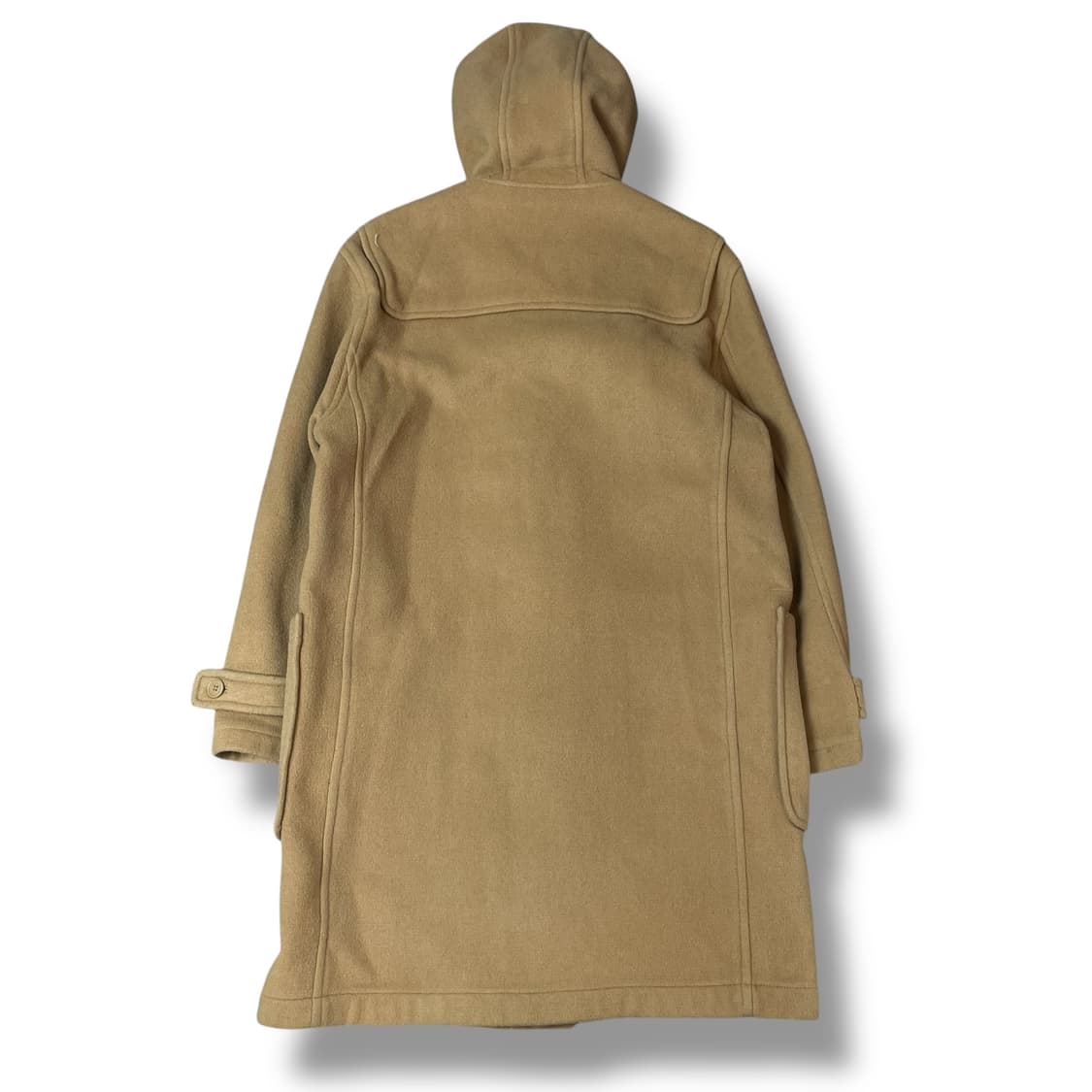써스데이 아일랜드 베이지색 울혼방 더플코트 100 상품이미지2